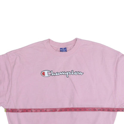 Womens UK Size XL Champion Pink Pullover Sweatshirt
