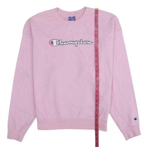 Womens UK Size XL Champion Pink Pullover Sweatshirt
