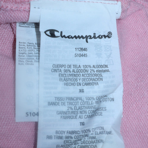 Womens UK Size XL Champion Pink Pullover Sweatshirt