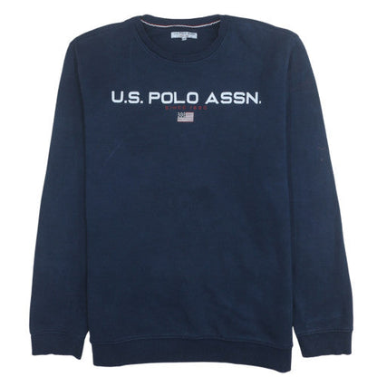 Mens UK Size 2XL U.S. Polo Assn. Blue Pullover Sweatshirt