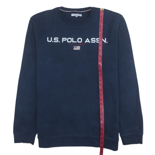 Mens UK Size 2XL U.S. Polo Assn. Blue Pullover Sweatshirt