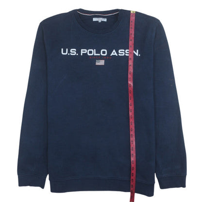 Mens UK Size 2XL U.S. Polo Assn. Blue Pullover Sweatshirt