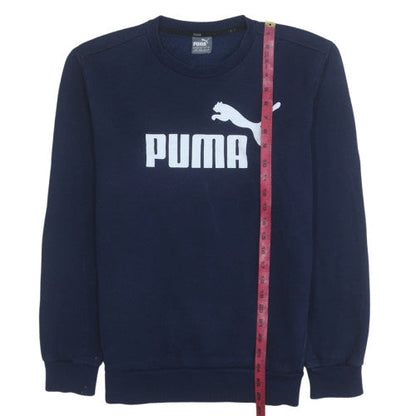 Mens UK Size M PUMA Blue Pullover Sweatshirt