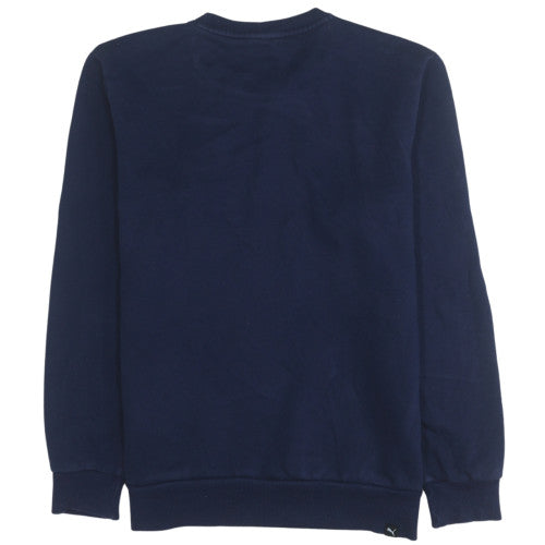 Mens UK Size M PUMA Blue Pullover Sweatshirt