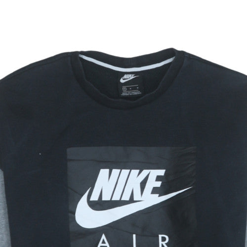 Mens UK Size M Nike Black Pullover Sweatshirt