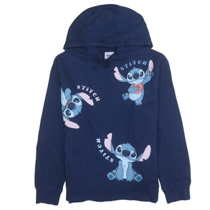 Womens UK Size 12 Disney Blue Pullover Hoodie