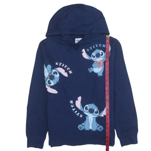 Womens UK Size 12 Disney Blue Pullover Hoodie