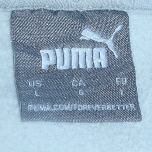 Mens UK Size L PUMA White Pullover Hoodie