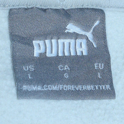 Mens UK Size L PUMA White Pullover Hoodie