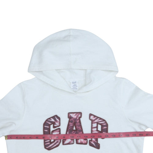 Womens UK Size M Gap White Pullover Hoodie