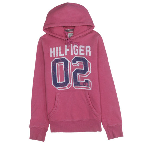Womens UK Size M Tommy Hilfiger Pink Pullover Hoodie