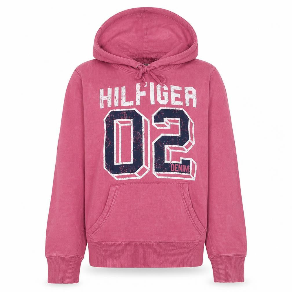 Womens UK Size M Tommy Hilfiger Pink Pullover Hoodie