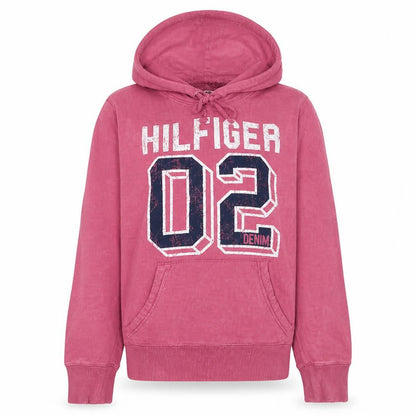 Womens UK Size M Tommy Hilfiger Pink Pullover Hoodie