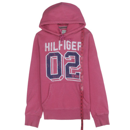 Womens UK Size M Tommy Hilfiger Pink Pullover Hoodie