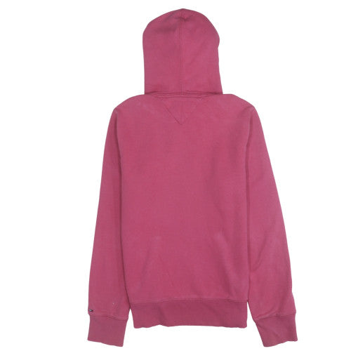 Womens UK Size M Tommy Hilfiger Pink Pullover Hoodie
