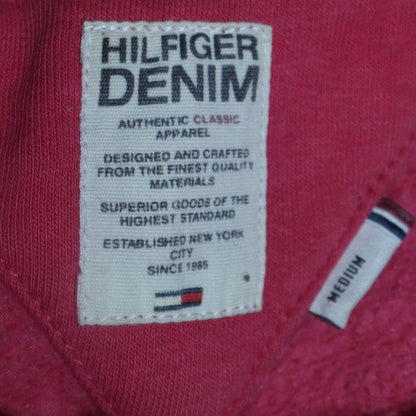 Womens UK Size M Tommy Hilfiger Pink Pullover Hoodie