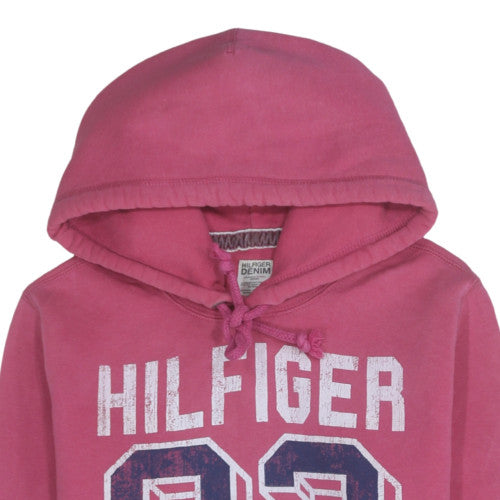 Womens UK Size M Tommy Hilfiger Pink Pullover Hoodie