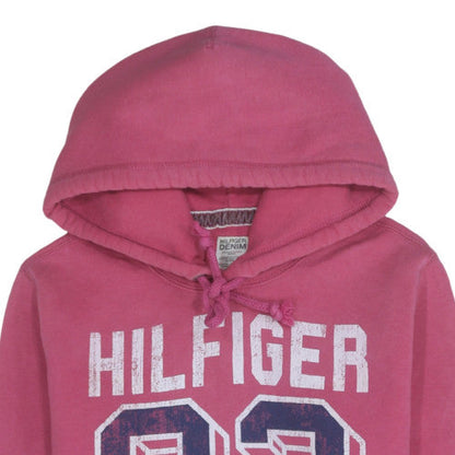 Womens UK Size M Tommy Hilfiger Pink Pullover Hoodie