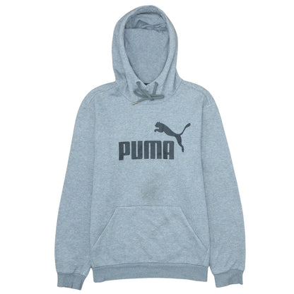 Mens UK Size M PUMA Grey Pullover Hoodie