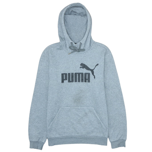 Mens UK Size M PUMA Grey Pullover Hoodie