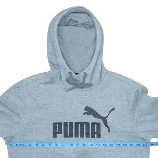 Mens UK Size M PUMA Grey Pullover Hoodie