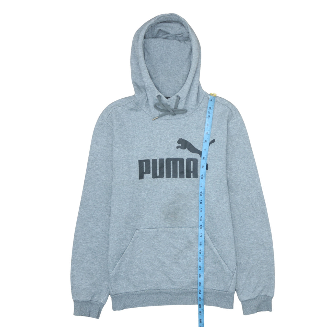 Mens UK Size M PUMA Grey Pullover Hoodie