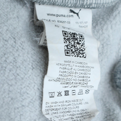 Mens UK Size M PUMA Grey Pullover Hoodie