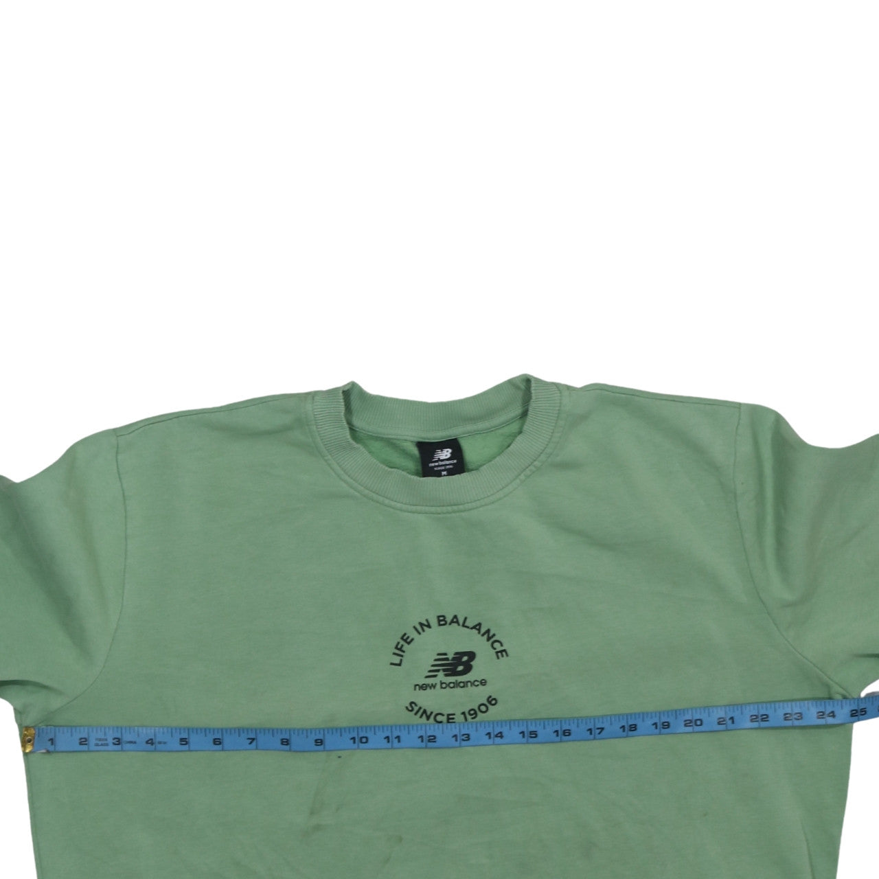 Womens UK Size M New Balance Green Pullover Sweatshirt