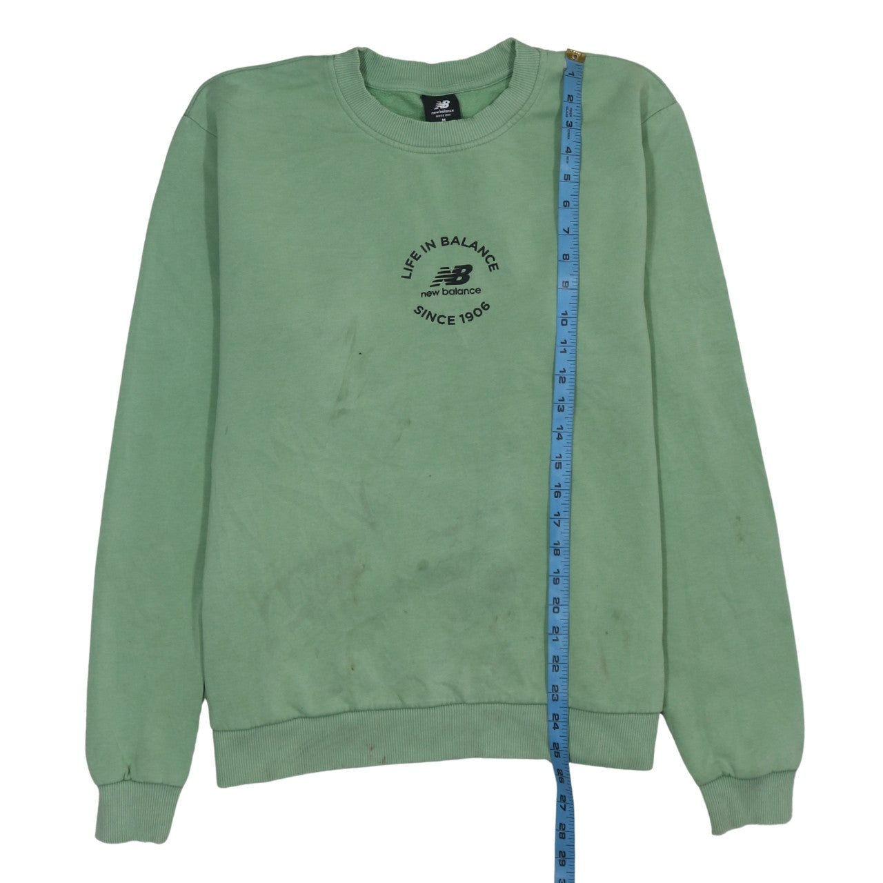 Womens UK Size M New Balance Green Pullover Sweatshirt