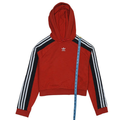 Womens UK Size 6 adidas Red Pullover Hoodie