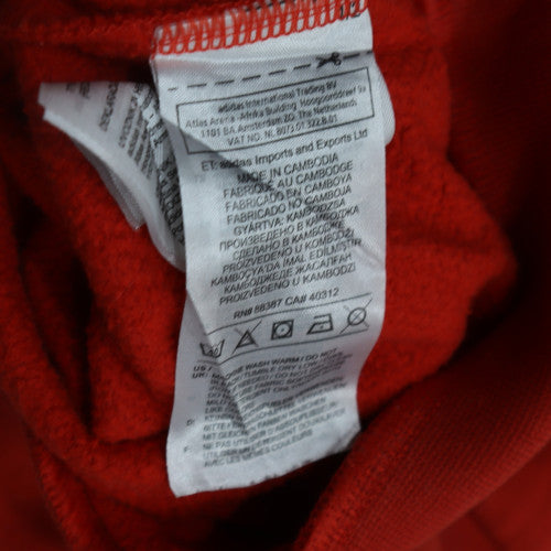 Womens UK Size 6 adidas Red Pullover Hoodie