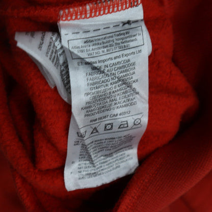 Womens UK Size 6 adidas Red Pullover Hoodie