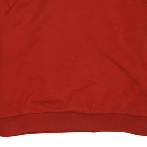 Womens UK Size 6 adidas Red Pullover Hoodie