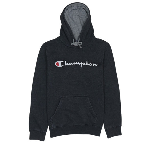 Mens UK Size S Champion Black Pullover Hoodie