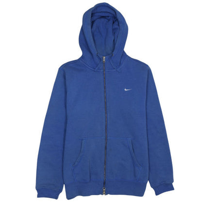 Mens UK Size XL Nike Blue Full Zip Hoodie