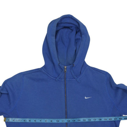 Mens UK Size XL Nike Blue Full Zip Hoodie