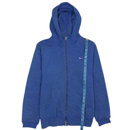 Mens UK Size XL Nike Blue Full Zip Hoodie