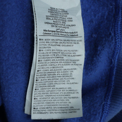 Mens UK Size XL Nike Blue Full Zip Hoodie
