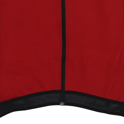 B'Twin Men's Red Cycling Track Jacket L Reflective Full Zip Softshell