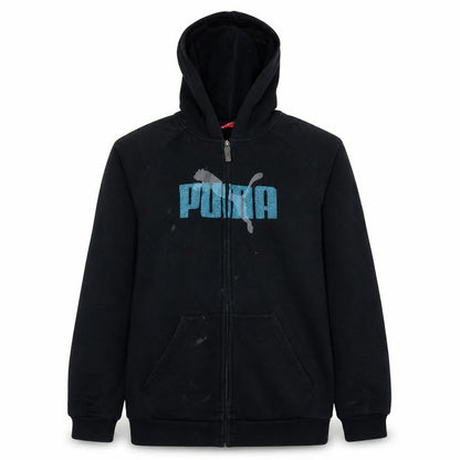 Womens UK Size 16 PUMA Black Full Zip Hoodie
