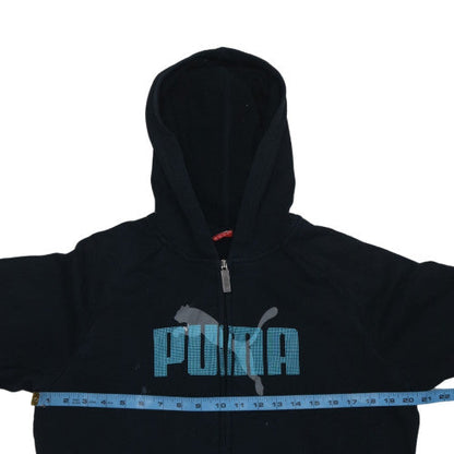 Womens UK Size 16 PUMA Black Full Zip Hoodie