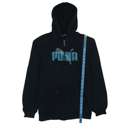 Womens UK Size 16 PUMA Black Full Zip Hoodie