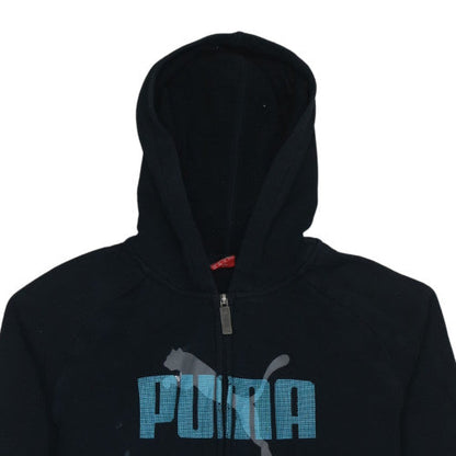 Womens UK Size 16 PUMA Black Full Zip Hoodie