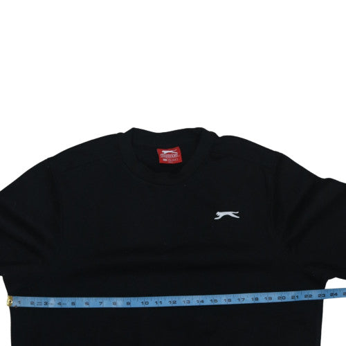 Mens UK Size M Slazenger Black Pullover Sweatshirt