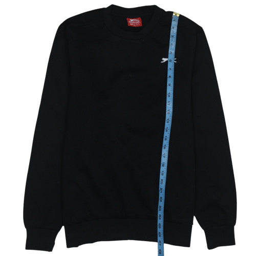 Mens UK Size M Slazenger Black Pullover Sweatshirt
