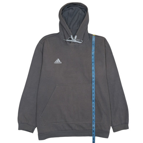 Mens UK Size 2XL adidas Grey Pullover Hoodie