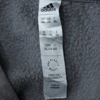 Mens UK Size 2XL adidas Grey Pullover Hoodie