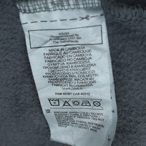 Mens UK Size 2XL adidas Grey Pullover Hoodie