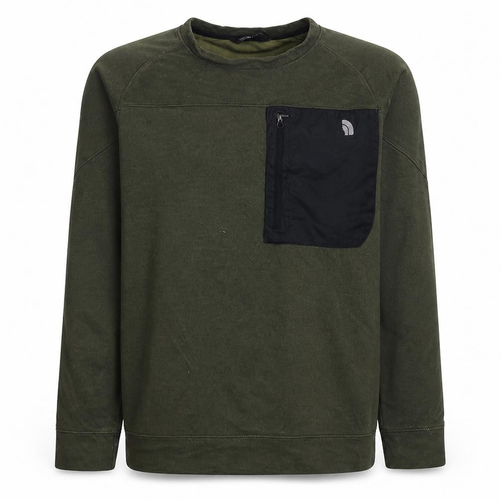 Mens UK Size XL The North Face Green Pullover Sweatshirt