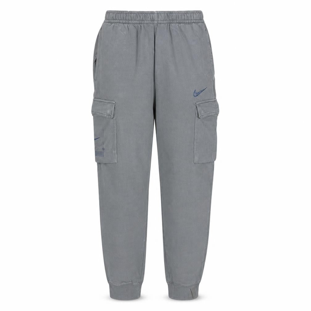 Nike Men’s Grey Cargo Fleece Joggers S Regular Fit